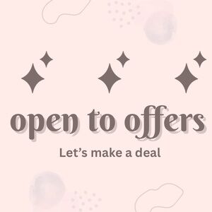 Open to offers, let’s make a deal